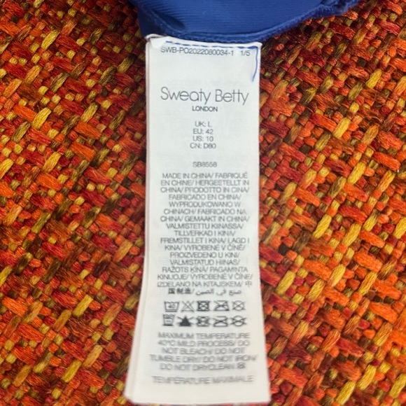 Sweaty Betty zip Bra Top - Picture 3 of 3